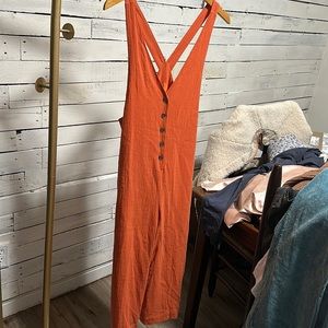 Red Dress Romper NWT